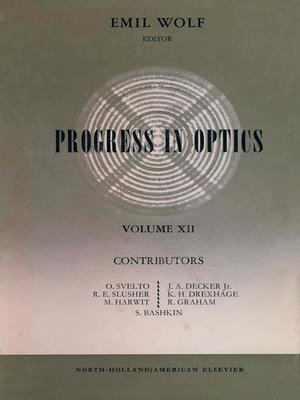 cover image of Progress in Optics